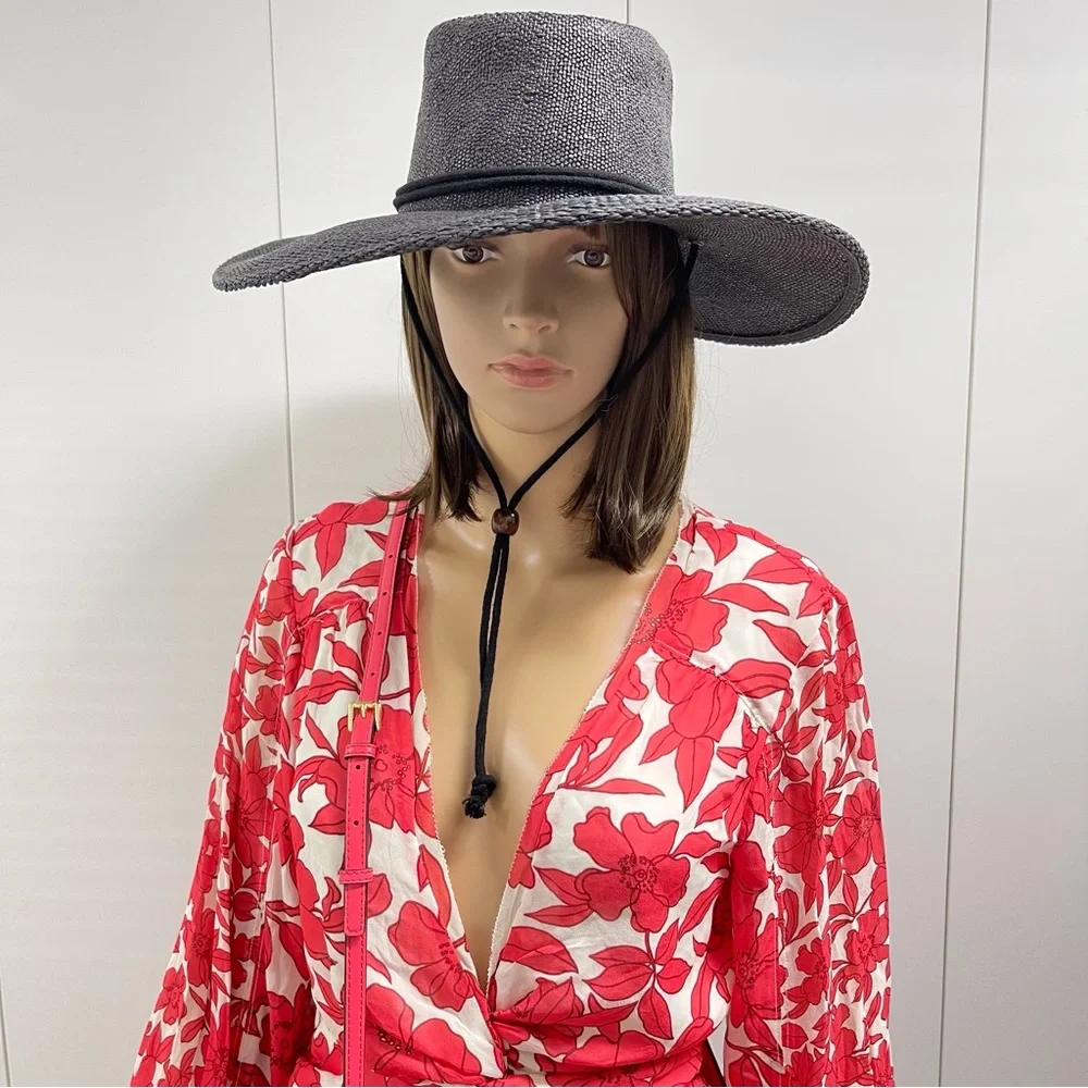 SALE WOVEN STRAW BOATER HAT - Picture 4 of 11
